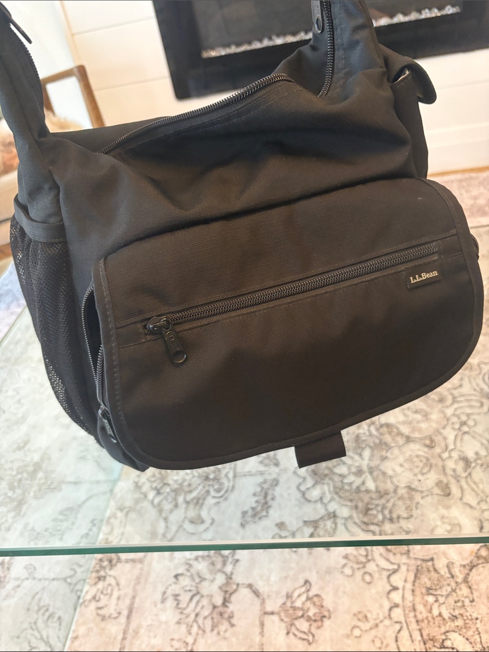 L.L. Bean Black Messenger Bag (Computer / Travel) with ample storage